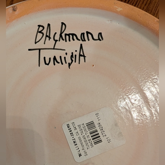 Williams Sonoma Handcrafted Blue/White Tunisian Tagine - Picture 7 of 11